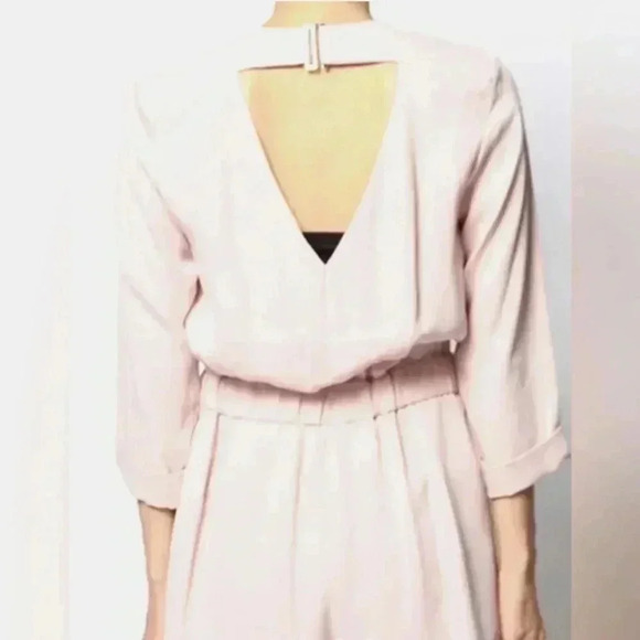 L'atiste by Amy baby pink cutout back d-ring belted v-neck romper playsuit - Picture 6 of 6